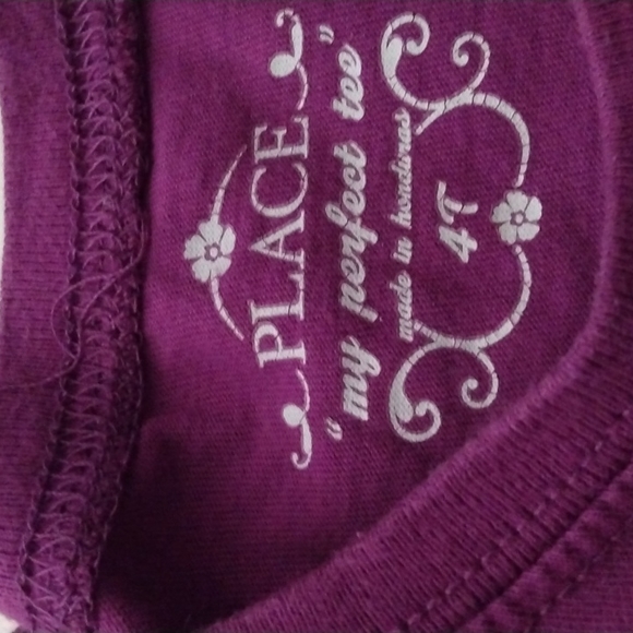 3/$15 Place long sleeved girl's tee with butterfly graphics in 4T - Picture 3 of 3